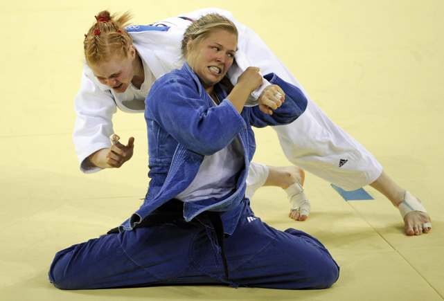 Ronda Rousey and Annett Boehm